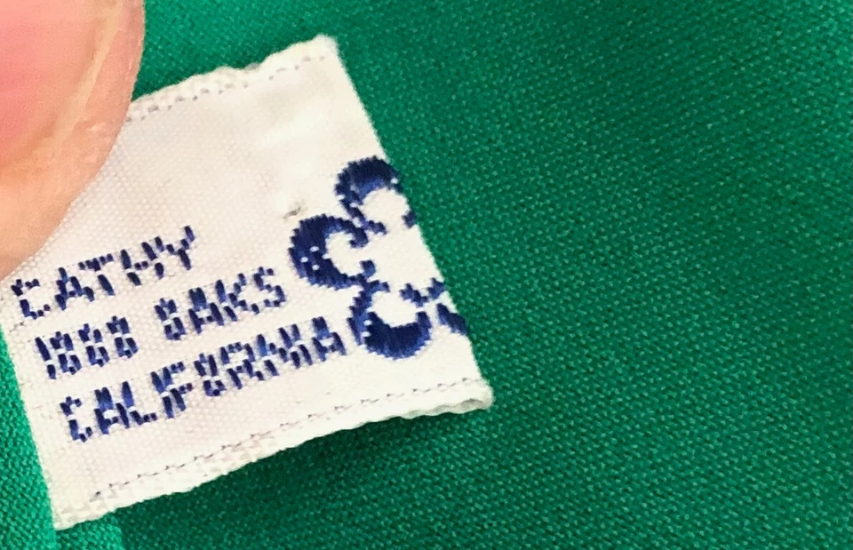 70-е Cathy 1000 дубов Калифорния шеи шарф с классическим салатом кромки Kelly зеленый - Изображение 2 из 3