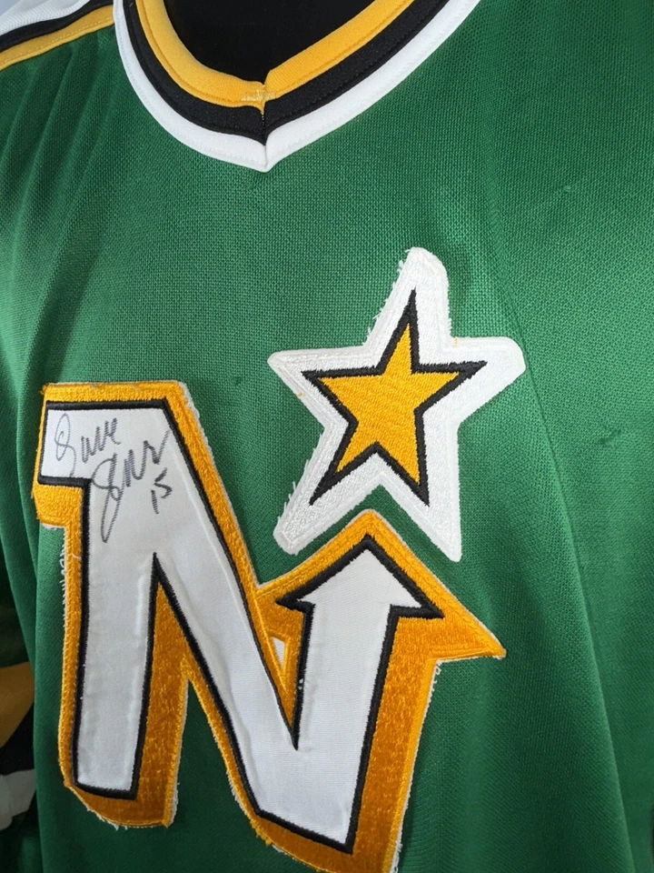 Camiseta Minnesota North Stars CCM Maska firmada por Dave Gagner adulto XL Foto 4 de 4