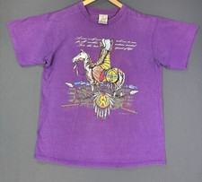 Vintage 90's Indian Native American Chief Horse Single Stitch Art Rare Shirt