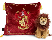 Brand New Original HARRY POTTER Gryffindor Lion Mascot and Cushion Set Licensed