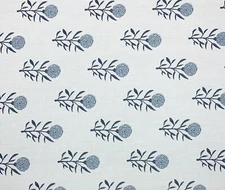 BALLARD DESIGNS FLORAL CORNFLOWER BLUE SUNBRELLA PERFORMANCE FABRIC BY YARD 54"W