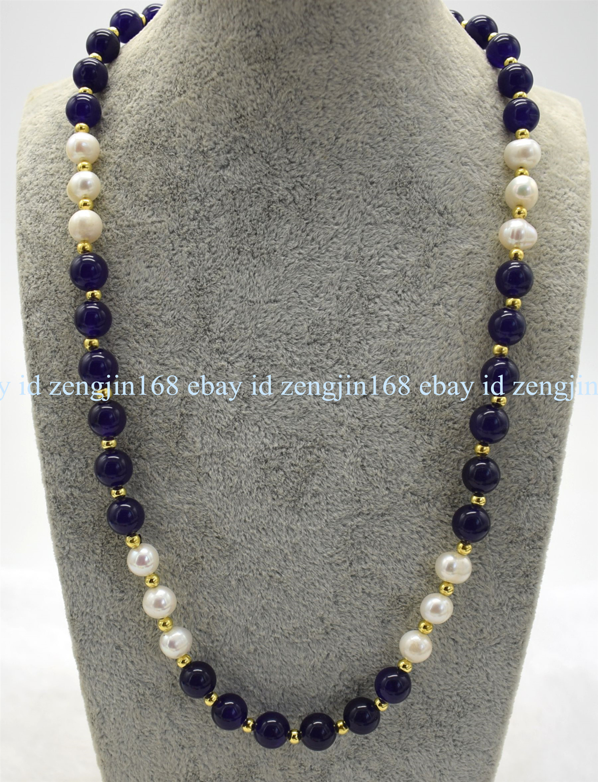 25" White Cultured Pearl Necklace - 7-8mm Round Pearls, Hook Closure, Nickel-Free