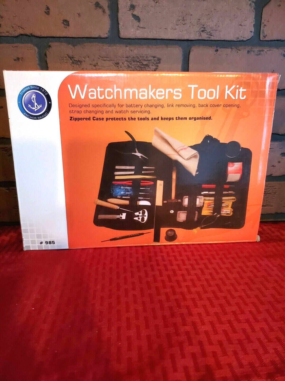 WATCHMAKERS TOOL KIT (ANCHOR BRAND) NIB - EVERYTHING YOU WILL EVER NEED 23 ITEMS