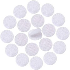 128 Pairs Dots 1 inch Round Self Adhesive Hook Loop Sticky Back Tape Strips Fa