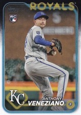2024 Topps #425 Anthony Veneziano RC Kansas City Royals Baseball Card