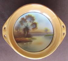Nature Vintage Noritake Lusterware Hand-Painted Bowl Made in Japan Zen Garden