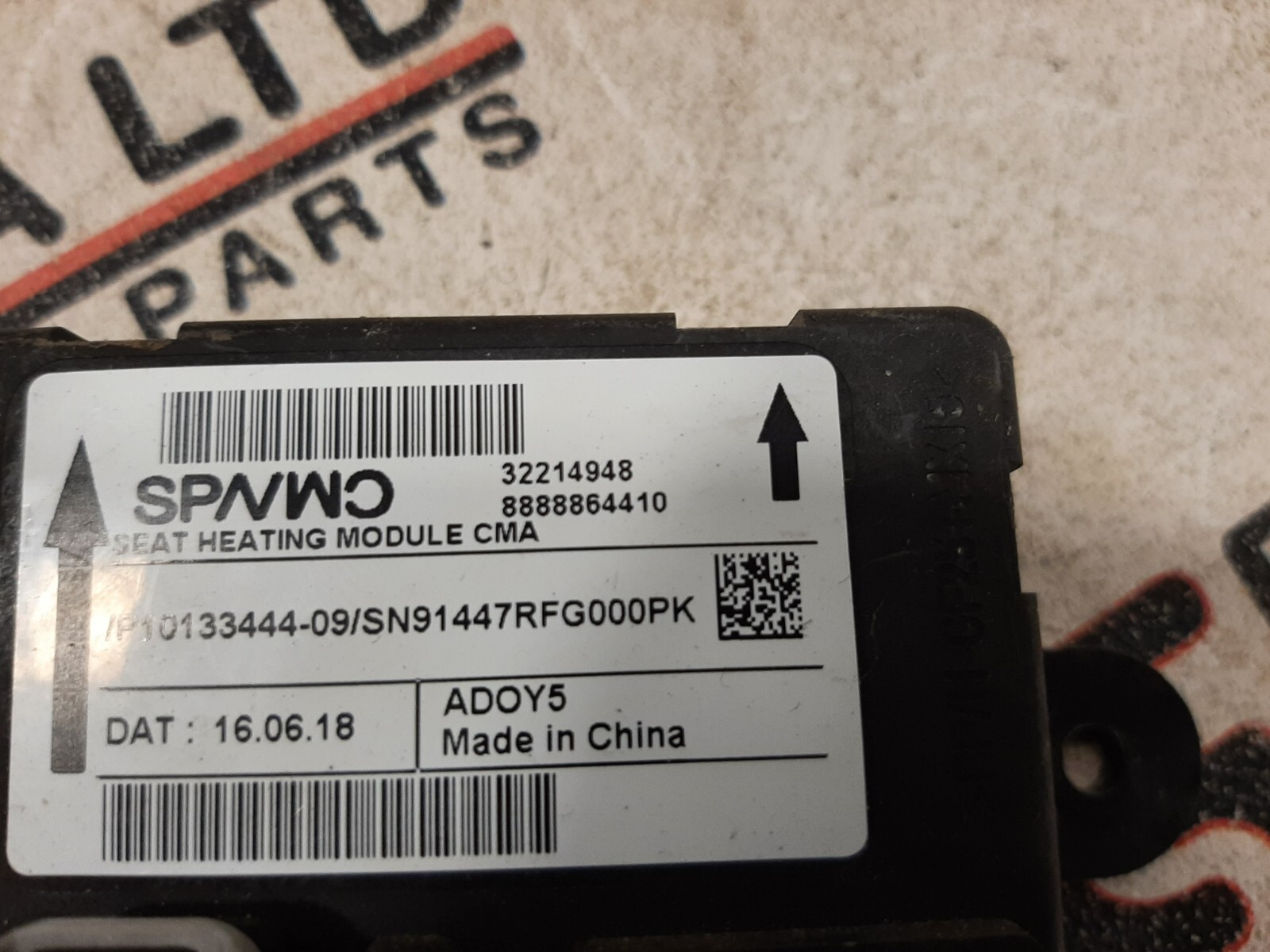 GENUINE VOLVO XC40 2017-2022 SEAT HEATING CONTROL MODULE UNIT 