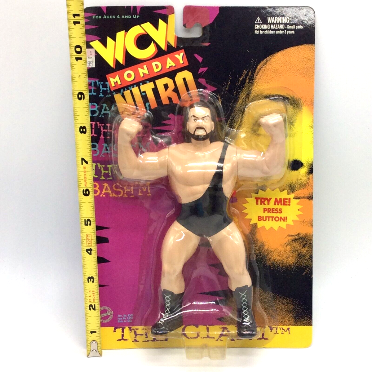 WCW Monday Nitro THE GIANT PAUL WRIGHT Action Figure Vibrating Try
