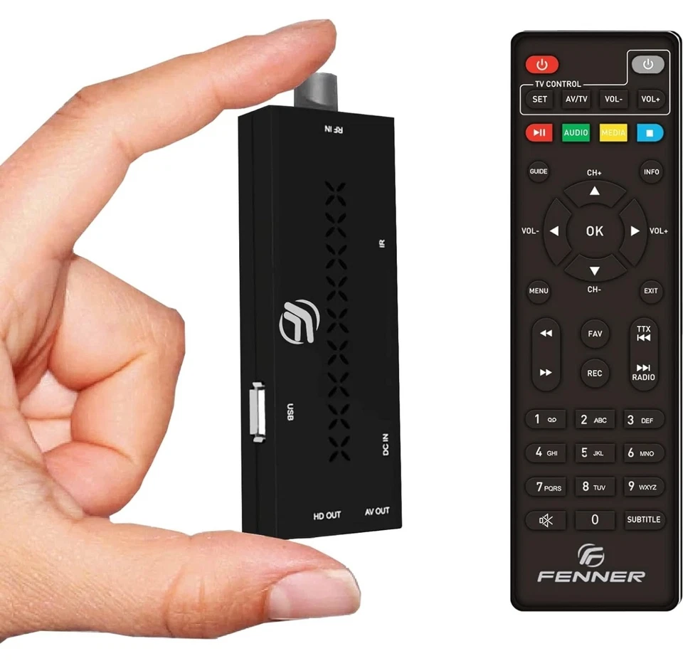 Decoder DVB-T2 HD 1080p MINI STICK,Digitale Terrestre,SINTONIZZAZIONE Automatica - Immagine 2 di 4
