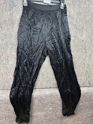 Sue Wong Womens Pants Black Zip Pocket Small Made in USA
