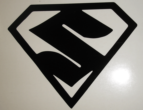 SUZUKI MAN SUPERMAN S DECAL STICKER COLORS or MIRROR, RED CHROME BLUE CHROME - Foto 2 di 13
