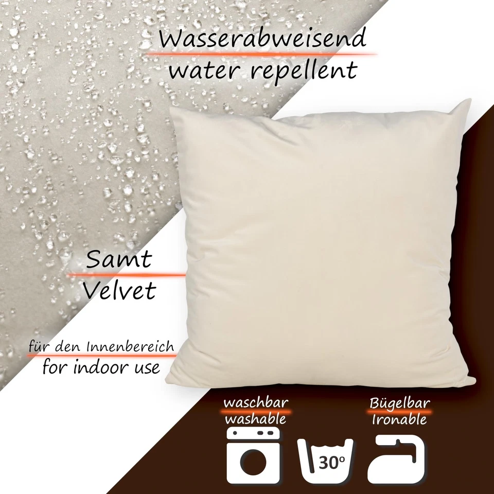Kissenbezug Kissenhülle Dekokissen Sofakissen Zierkissen Samt Kuschelkissen Deko - Bild 3 von 4