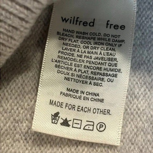 Aritzia Wilfred Free Harper Cropped Wollpullover Mockneck Wollpullover Gr. M/L - Bild 11 von 15