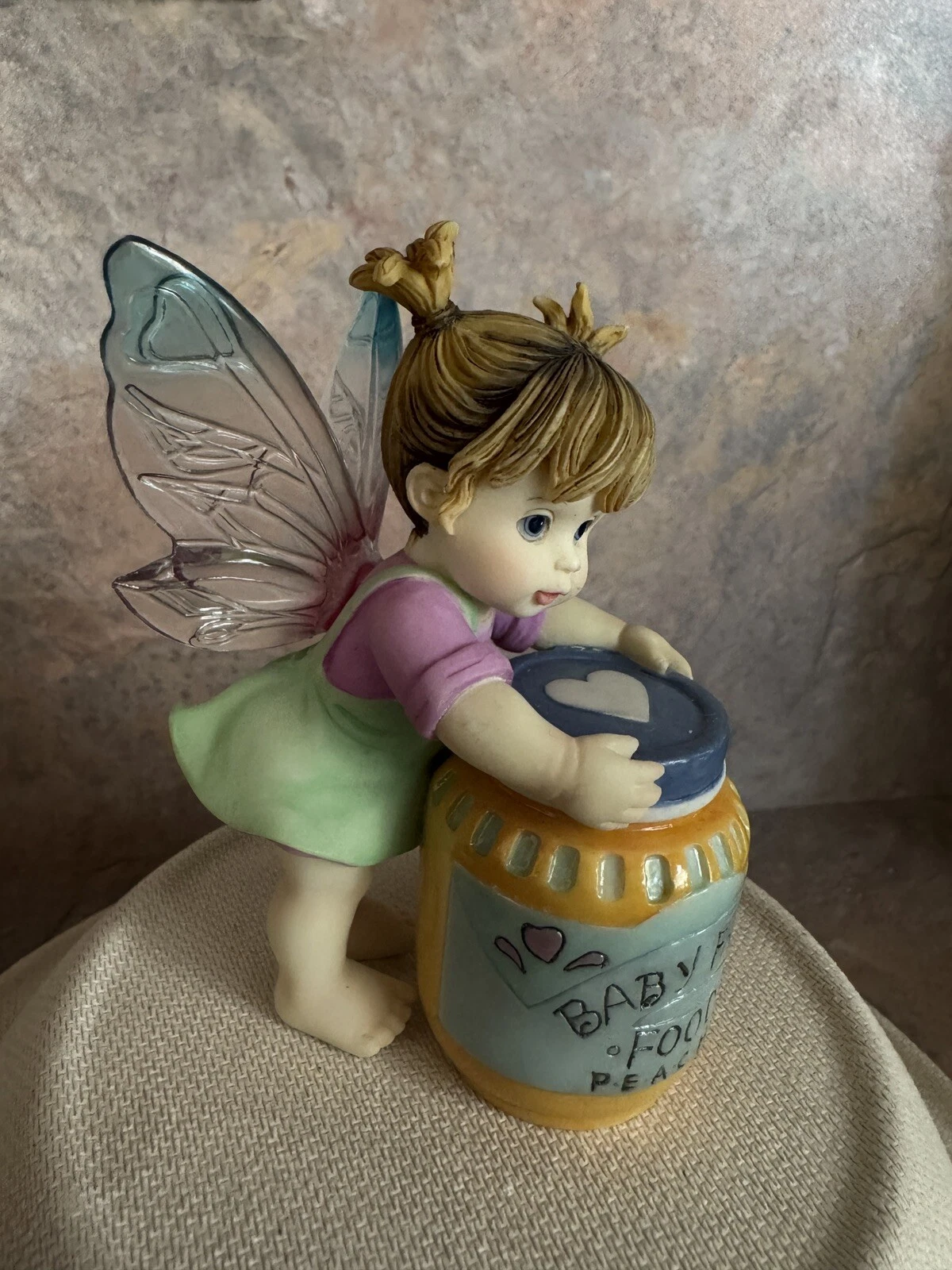 My Little Kitchen Fairies BABY'S LUNCH FAIRIE Baby Food Jar Fairy Figurine Wings
