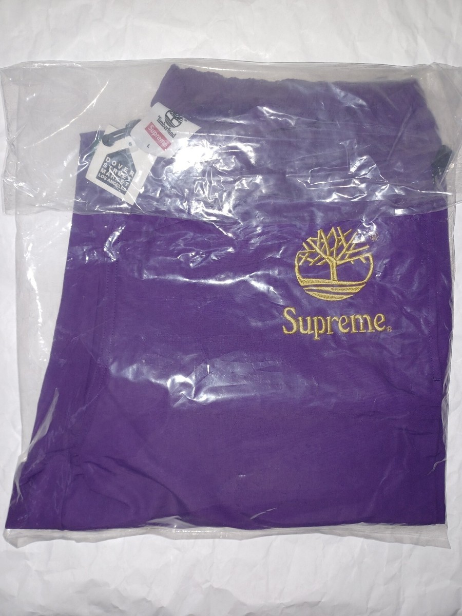 Size L - Supreme x Timberland Reflective taping track pants
