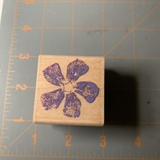 Rubber Stampede- Wood Stamp Periwinkle Blossom Flower Flowers