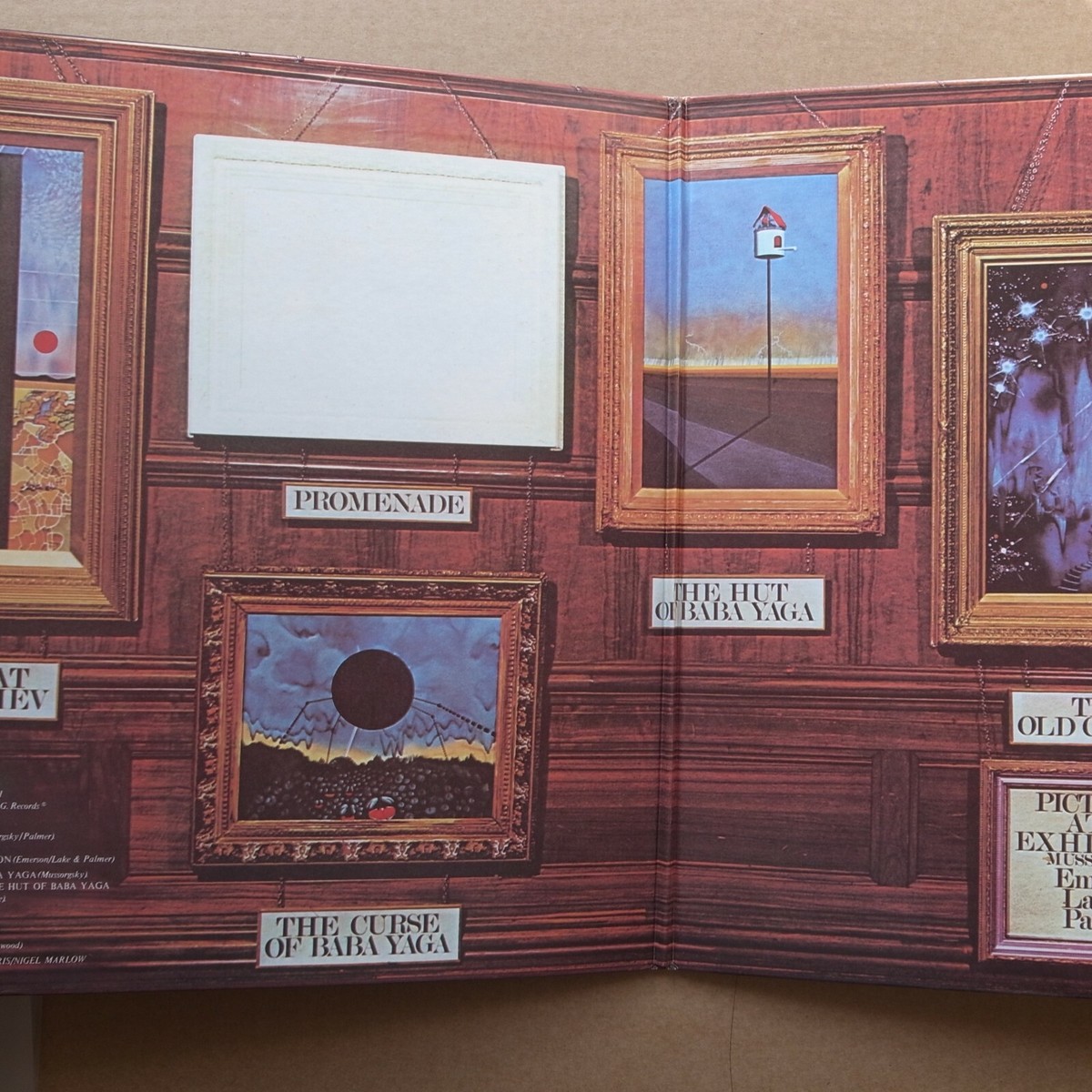 ELP 展覧会の絵 LP レコード P-8200A / e554y158 Emerson, Lake & Palmer ‎– Pictures At An Exhibition Japan 1972