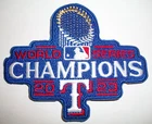 Texas Rangers~2023 World Series~Embroidered Patch~4" x 3 1/4"~Iron Sew On