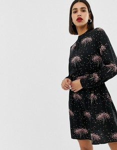 warehouse star tree print midi dress