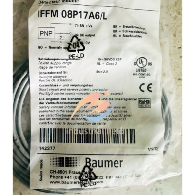 1PC New Baumer IFFM 08P17A6/L Inductive Proximity Switch Fast Delivery