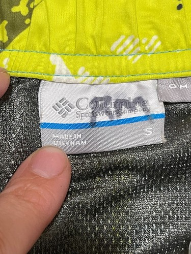 Columbia Shorts, Boy's Size Small, Green Yellow White Black, Swim Trunks - Picture 6 of 9