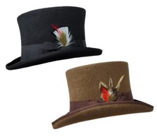 Mad Hatter Gentlemen Magic 6" Tall Men's Victorian Style Top Hat