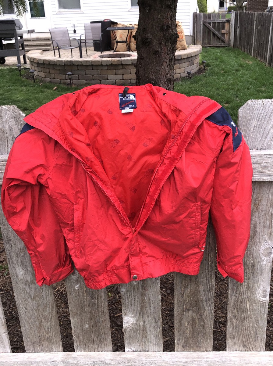 Vintage Nort Face Extreme Light Zippered Red and Blue Jacket Vintage Nort Face Extreme Light Zippered Red and Blue Jacket