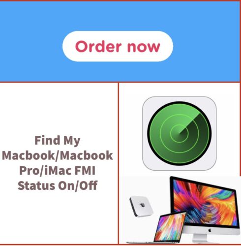 Check Find My Macbook/Macbook Pro/iMac FMI état marche/arrêt - Photo 1 sur 2