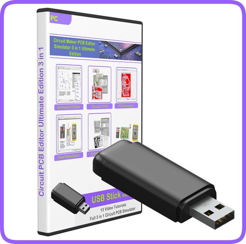 PCB Design software Electronic Circuit CAD Simulator Workshop Ultimate USB Stick - 第 1/21 張圖片