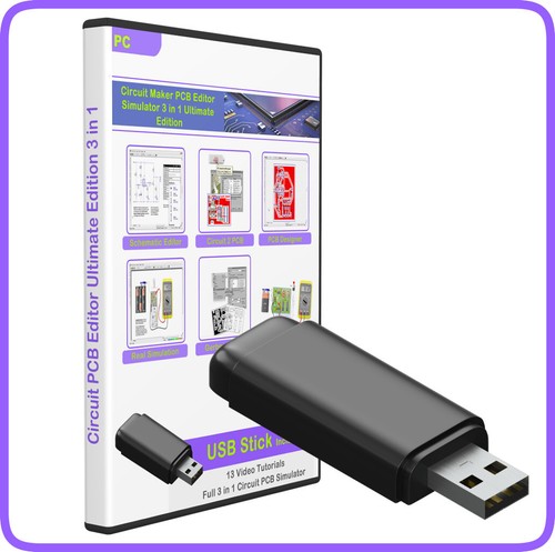 PCB Design software Electronic Circuit CAD Simulator Workshop Ultimate USB Stick - Picture 1 of 21