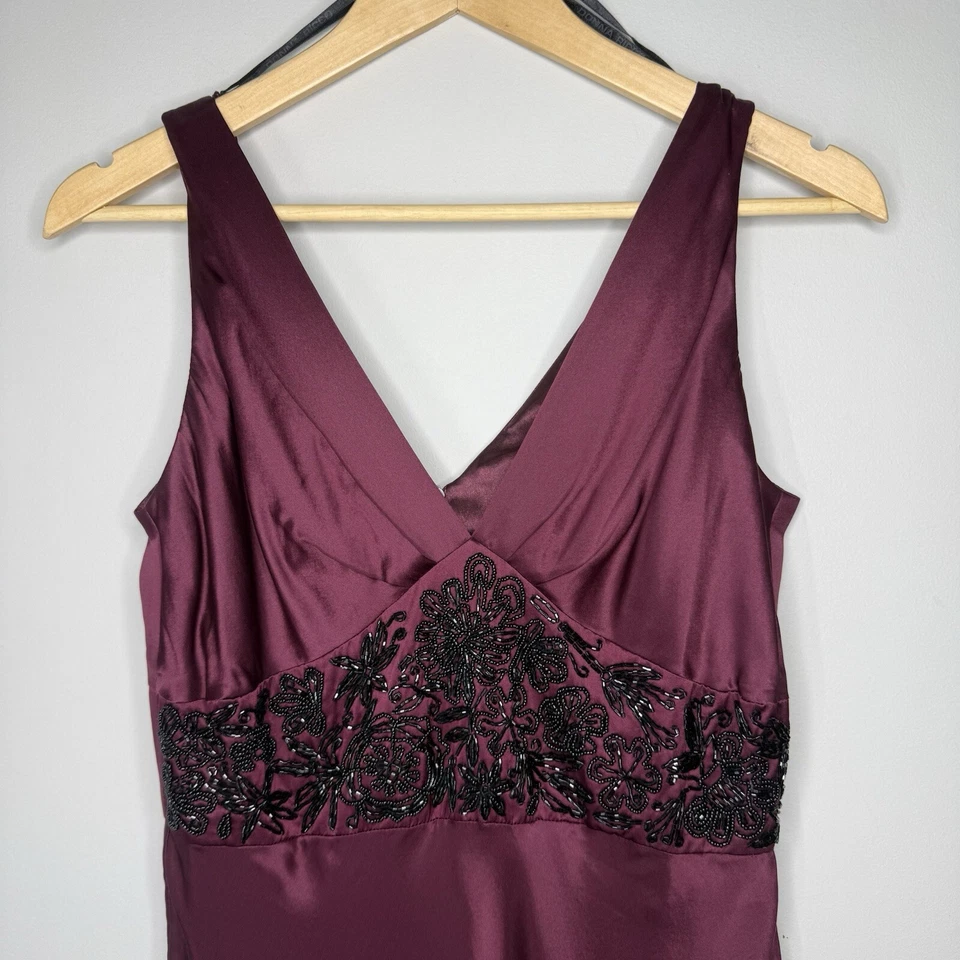 Vintage Donna Rocco 100% Silk Evening Holiday Party Dress Midi Sz 8 90s Y2K - Image 2 of 4