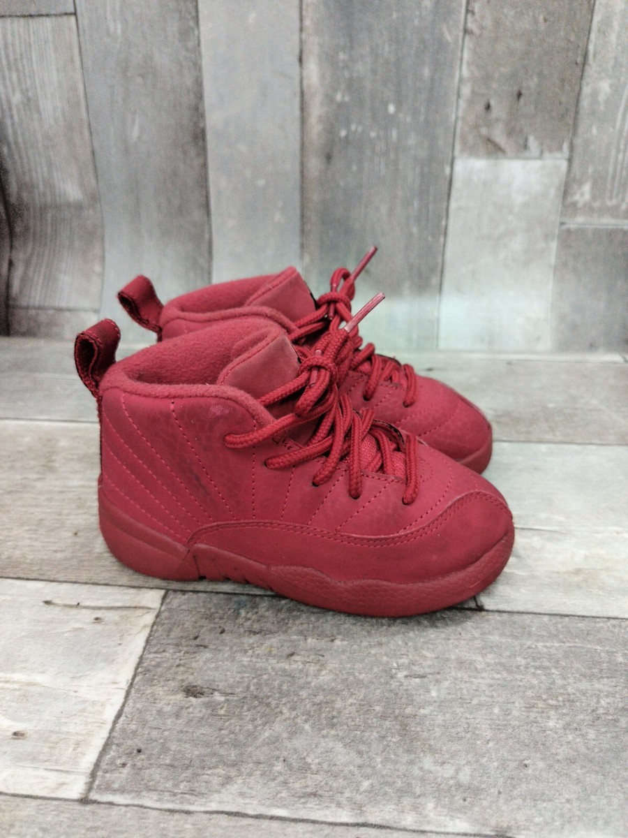 納品書原本付き NIKE AIR JORDAN 12 RETRO GYM RED Nike Air Jordan 12 Retro Gym Red Toddler Sneakers Shoes Size 8C