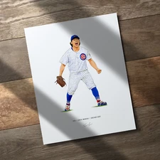 Shota Imanaga Chicago Cubs Baseball 8x10 Print Poster Art Illustrated