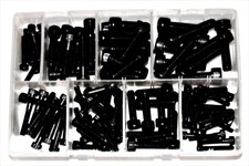Assorted Box of Qty 100 M5 M6 M8 M10 Black Socket Screws Cap Screw AT113
