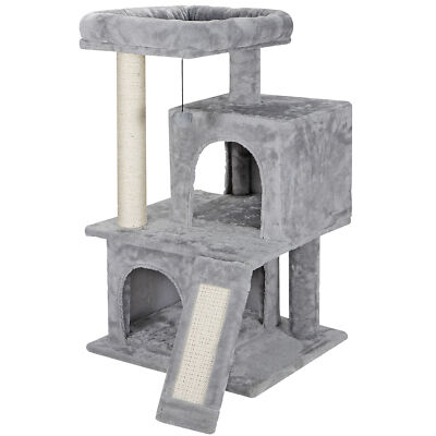 Cat Tree Condo Tower Scratcher Climbing Furniture w/Scratching Post&Toys
