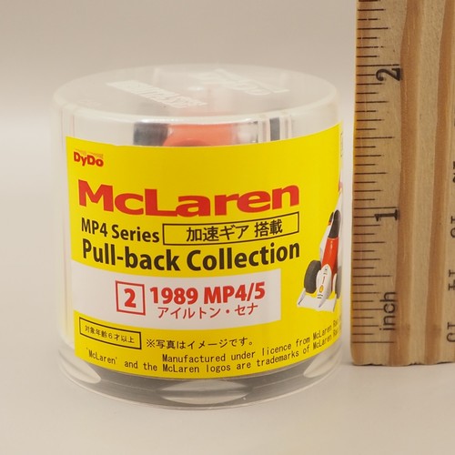 MP4/5 Ayrton Senna McLaren MP4 Pull-back Collection Mini Car DyDo Japan Z343 - Picture 2 of 6