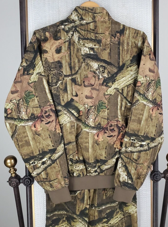 CABELAS Size Medium Jacket+Pants Mens Break Up Infinity Camo Cotton/Poly Bomber - Image 4 of 4