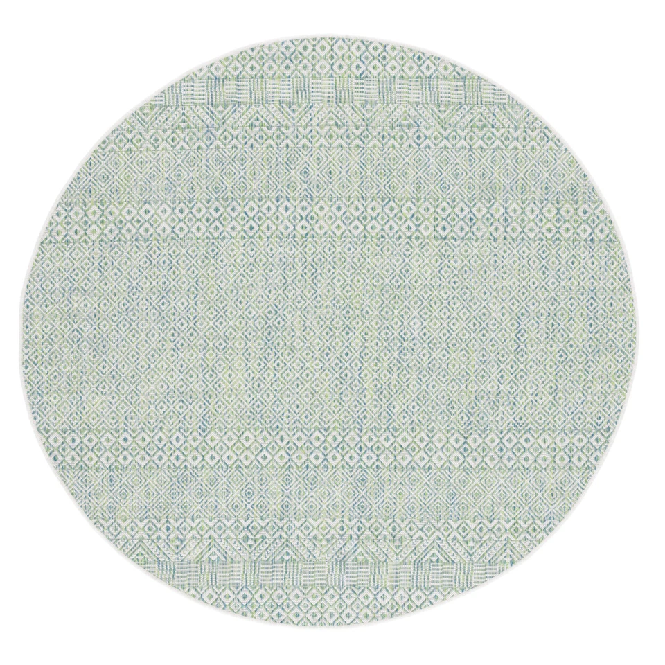 SAFAVIEH Outdoor CY8235-55712 Courtyard Ivory / Green Rug - Image 4 of 4