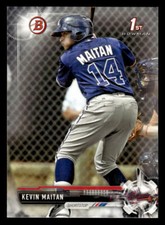 2017 Bowman: Prospects #BP100 Kevin Maitan Card Atlanta Braves