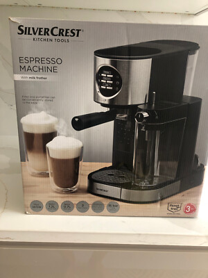 Silvercrest Espressomaschine SEMM 1470 A1 mit Milchaufschäumer