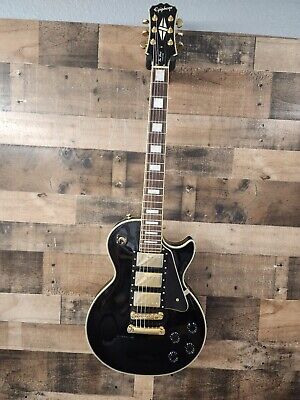 2006 Epiphone Les Paul Custom Triple Pickup Gold Hardware 2006 Epiphone Les Paul Custom Triple Pickup Gold Hardware