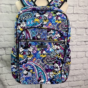 Vera Bradley Disney Mickey and Minnie Mouse Paisley Campus ...
