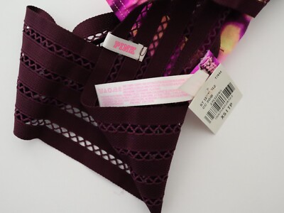 NEW Victoria's Secret VTG 2016 PINK Logo Cotton Thong Panty XS X