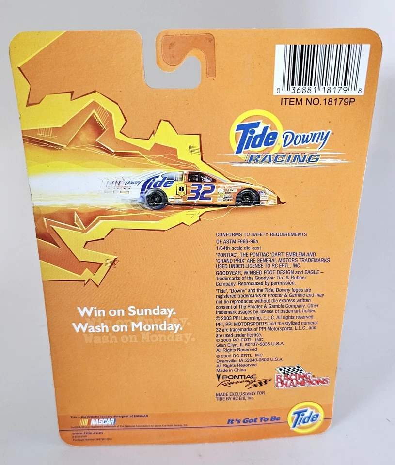 2003 RC 1/64 RICKY CRAVEN #32 TIDE DOWNEY RACING PONTIAC PROMO - Image 3 of 3