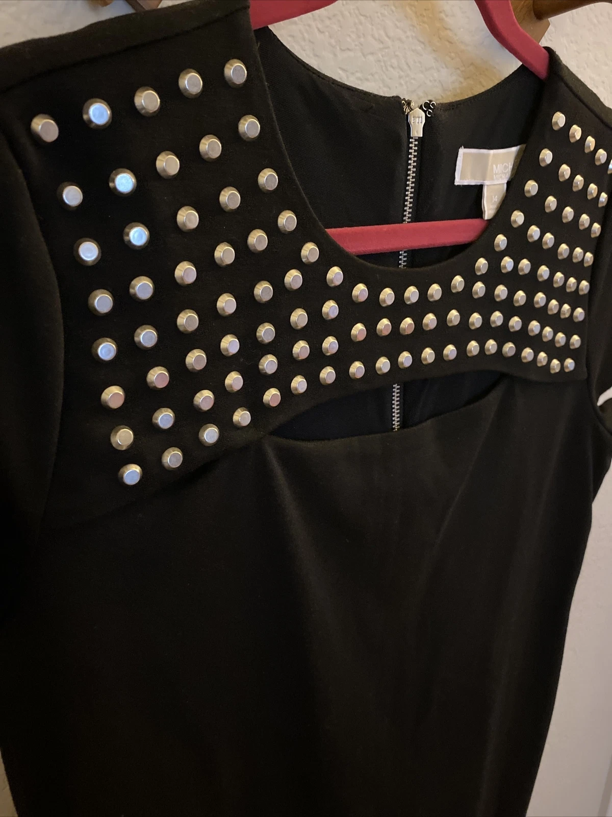 Abito Michael Kors nero body con donna nuovo senza etichette 14