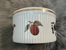 Evesham Bone China England Gold Bowl Oven Tableware 1961 Royal Worcester ENGLAND