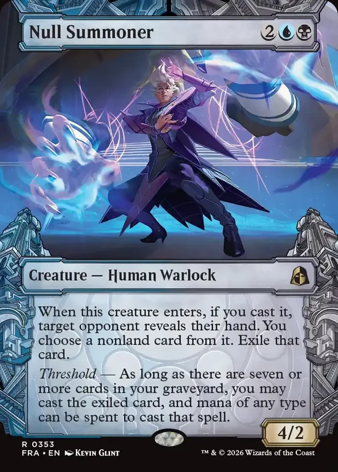 FRA Showcase NULL SUMMONER 1x Rare Reality Fracture MTG NM