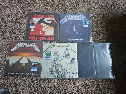 Metallica 5 Record Vinyl Lot Variant Colors Puppets Justice Ride Kill Black New