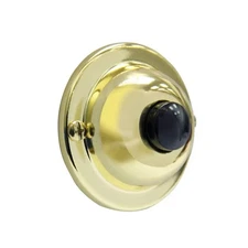 Polished Brass Door Bell Button by IQ America
