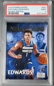 2020-21 NBA Hoops Rookie Special #RS-1 Anthony Edwards PSA 9